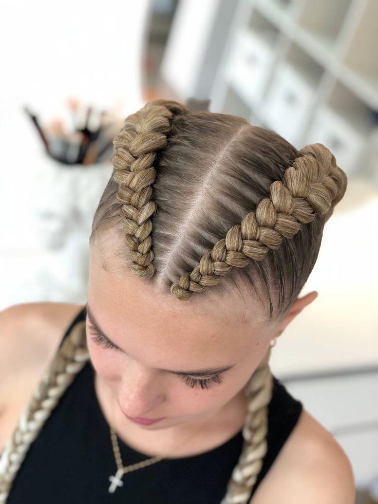 Crown braid style